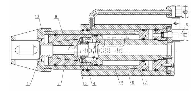 MS22-400/63礦用手動錨索張拉機具(退錨器)結(jié)構(gòu)圖